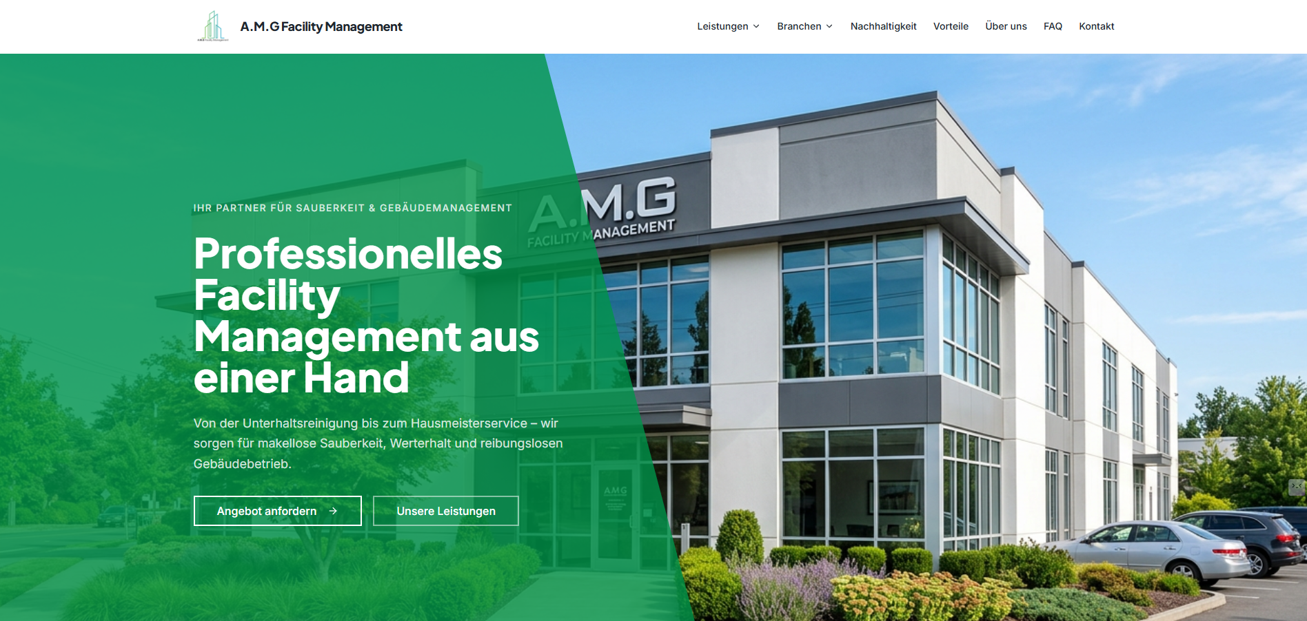 Webseite Referenz A.M.G Facility Management